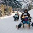 Familles en traîneaux au Wiriehorn