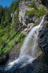 Refreshing: the Sprutz waterfall.