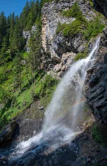 Erfrischend: der Wasserfall Sprutz.