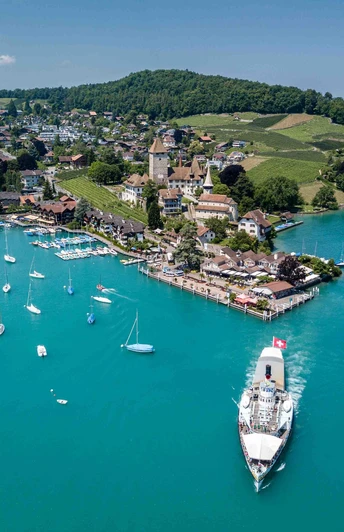 Die Spiezer Bucht – beworben als «die schönste Bucht Europas».