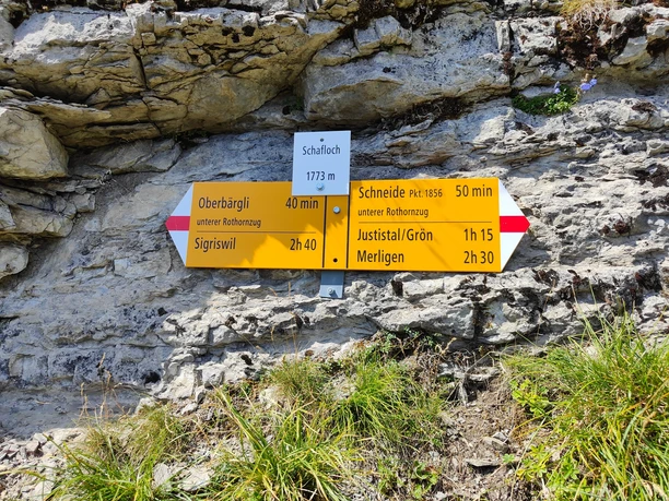 Wegweiser Schafloch