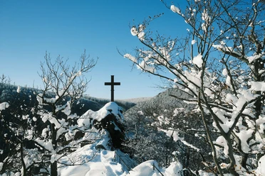 Gipfelkreuz Ilsestein im Winter