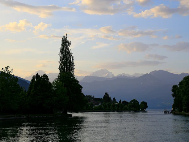 At Lake Thun near Thun.
