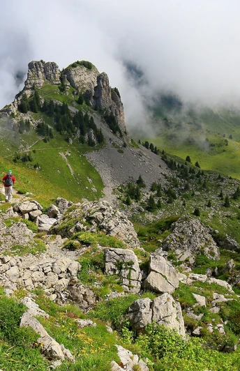 Sur le parcours panoramique de la Schynige Platte au Faulhorn.