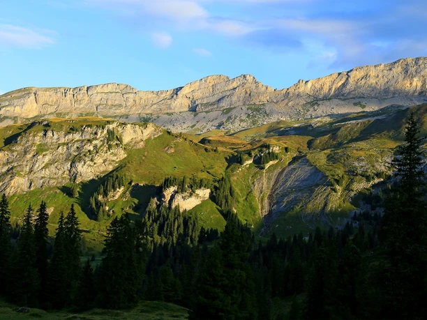 Morning mood on the way to the Sätteli.