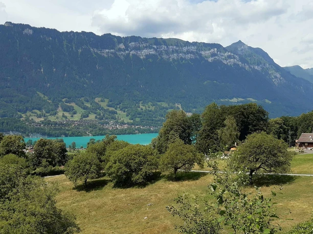 Above Bönigen, view of Lake Brienz