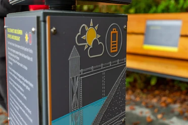 Welterbe-Erkenntnisweg - Wasserkraft - Früher und Heute - Station Energie Speichern