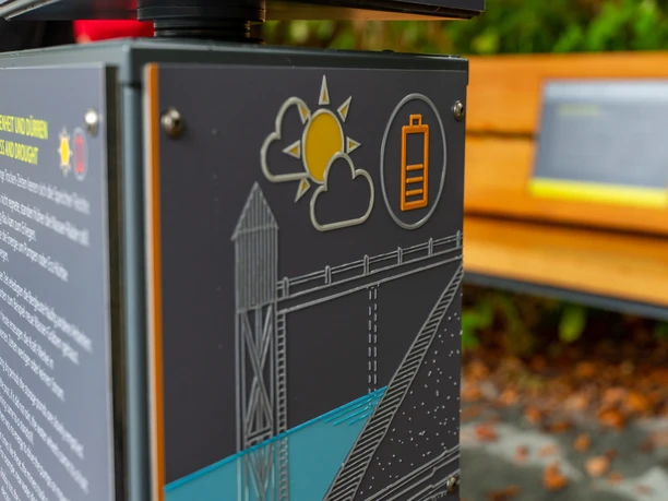 Welterbe-Erkenntnisweg - Wasserkraft - Früher und Heute - Station Energie Speichern