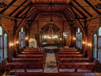 Interior view of Stieger church
