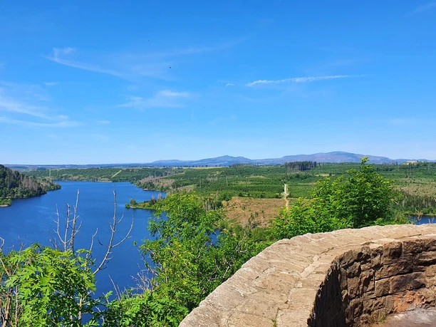 Blick vom Aussichtspunkt Rotestein
