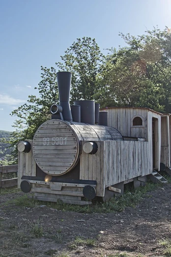 Holzdampflok bei Neustadt