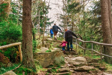 Aufstieg zur Achtermannsklippe