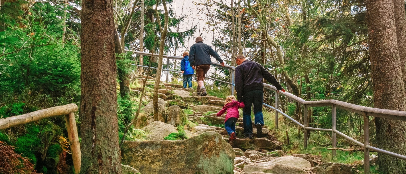 Aufstieg zur Achtermannsklippe