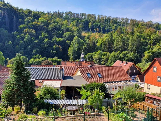 Blick auf das Bergdorf Neuwerk