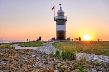 Sonnenuntergang Wurster Nordseeküste, Wremen