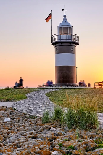Sonnenuntergang Wurster Nordseeküste, Wremen