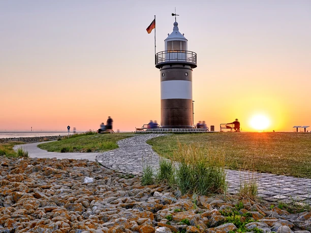 Sonnenuntergang Wurster Nordseeküste, Wremen