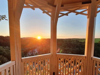 Sonnenuntergang am Hohen Kleef in Rübeland