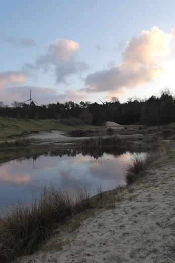Landschaft Wanderweg De Geest up un daal