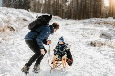 sledding fun