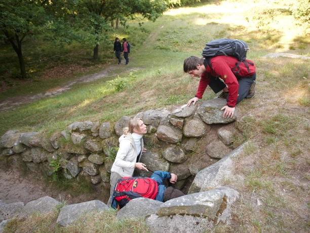 Rekonstruiertes Grab