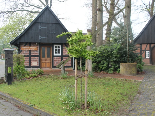 Schusterwerkstatt am Heimathaus in Salzbergen