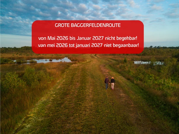 Hinweis Sperrung Grote Baggerfeldenroute