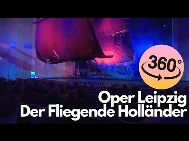In diesem 360° Video wird man direkt ins Publikum der Oper Leipzig versetzt und bekommt Einblicke in das Stück "Der Fliegende Holländer"