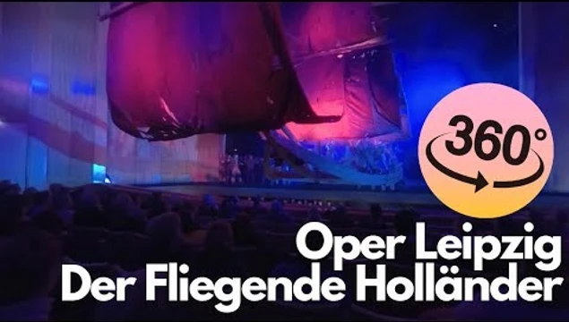 In diesem 360° Video wird man direkt ins Publikum der Oper Leipzig versetzt und bekommt Einblicke in das Stück "Der Fliegende Holländer"