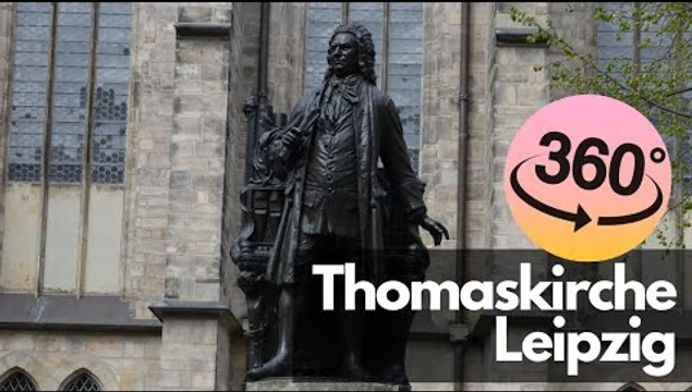 Im Video sieht man eine 360 Grad Aufnahme von der Thomaskirche Leipzig