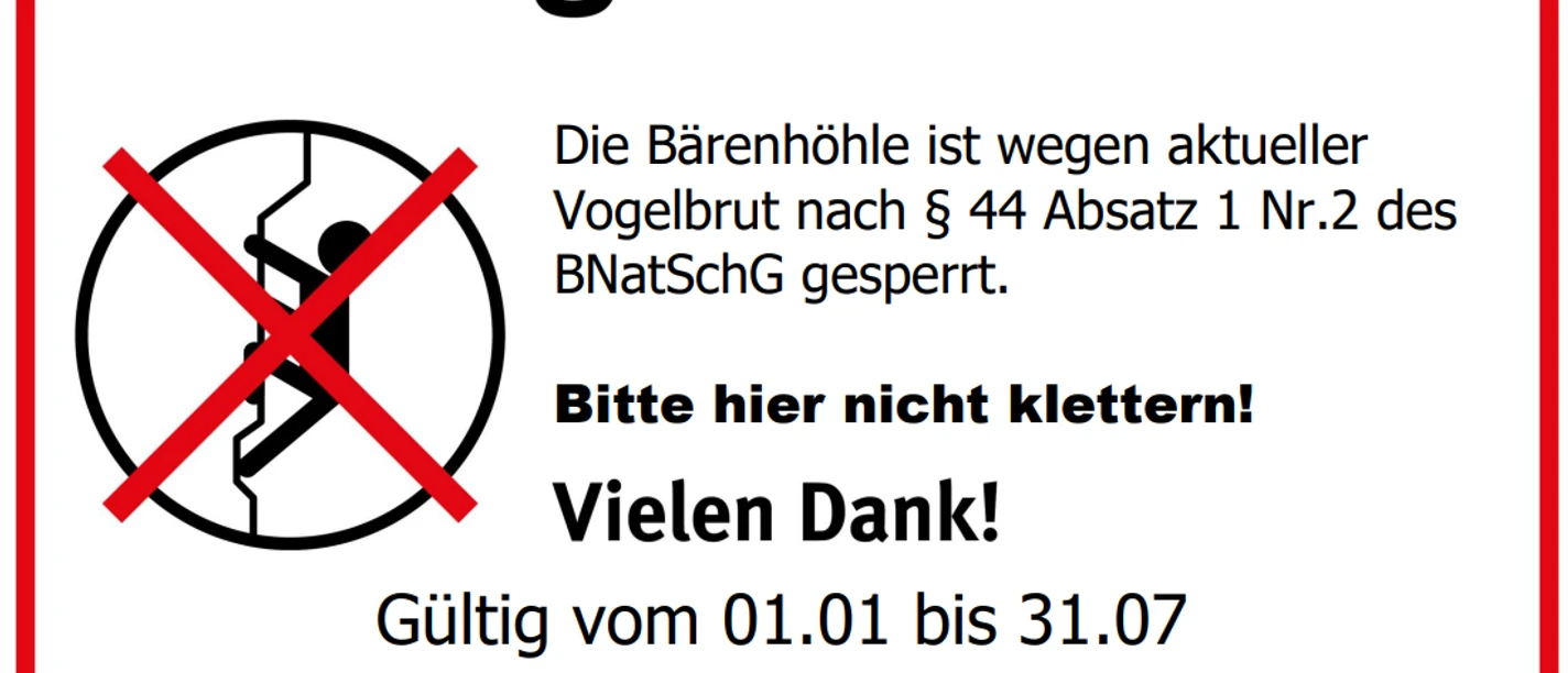Besucherlenkung zum Schutz des Felsbrüter