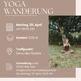 Plakat Yoga-Wanderung