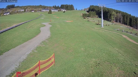 Blick auf die Skipiste Ritzhagen