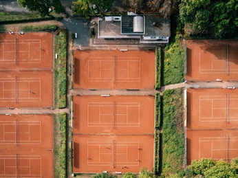 tennis courts Tennis courts from a bird's eye view