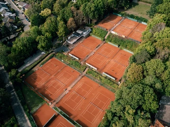 tennis courts Tennis courts from above