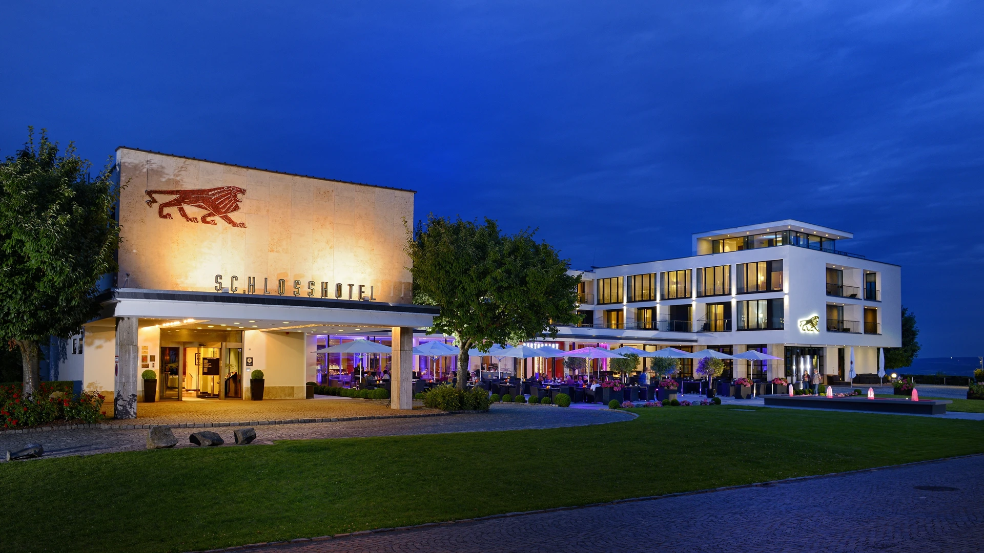 Schlosshotel von außen