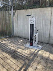 Stazione di servizio per biciclette, cortile della scuola, Haan Comprehensive School