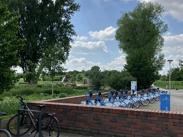 Pompka rowerowa, Park Krajobrazowy Zakola Renu