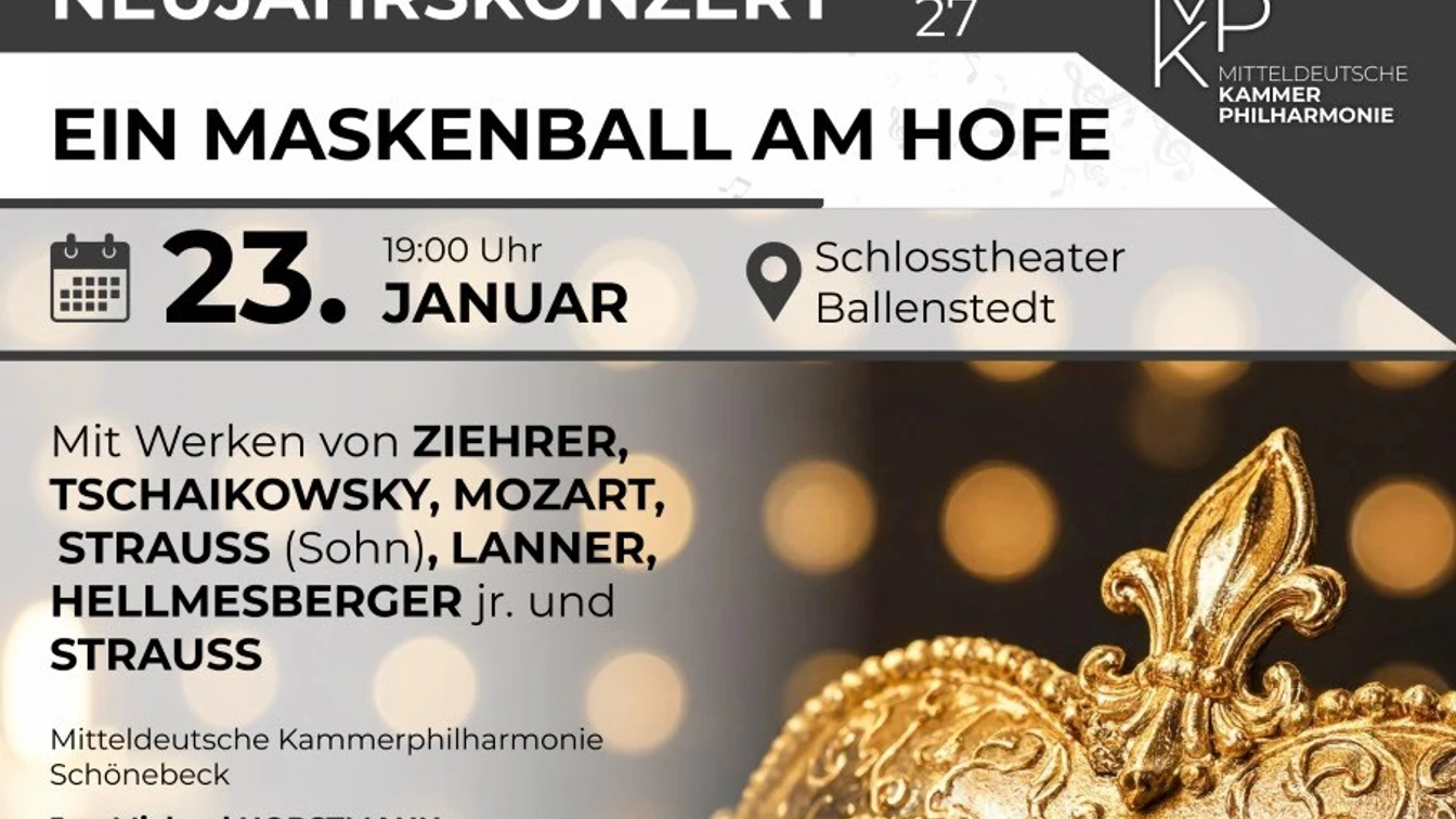 Neujahrskonzert 2027 - "Ein Maskenball am Hofe" Neujahrskonzert 2027 - "Ein Maskenball am Hofe"
