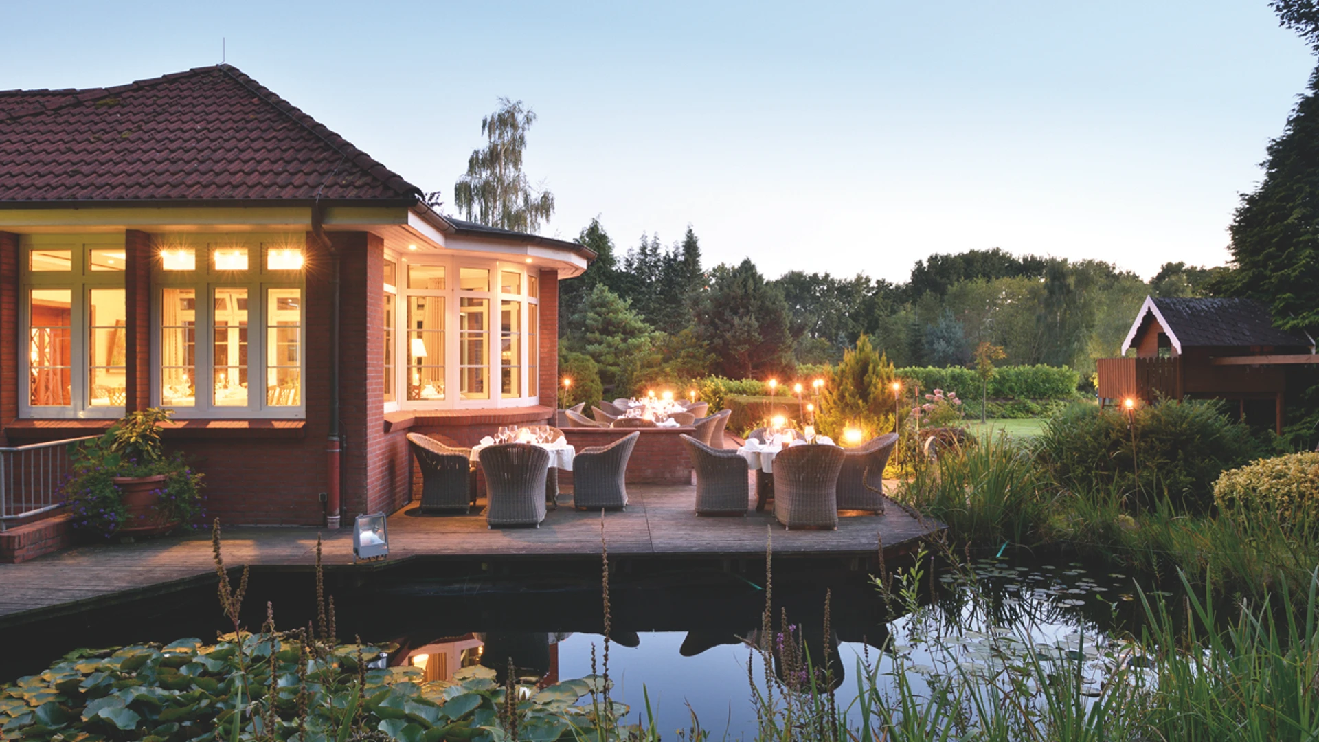 Köhlers Forsthaus Aurich outside garden terrace II