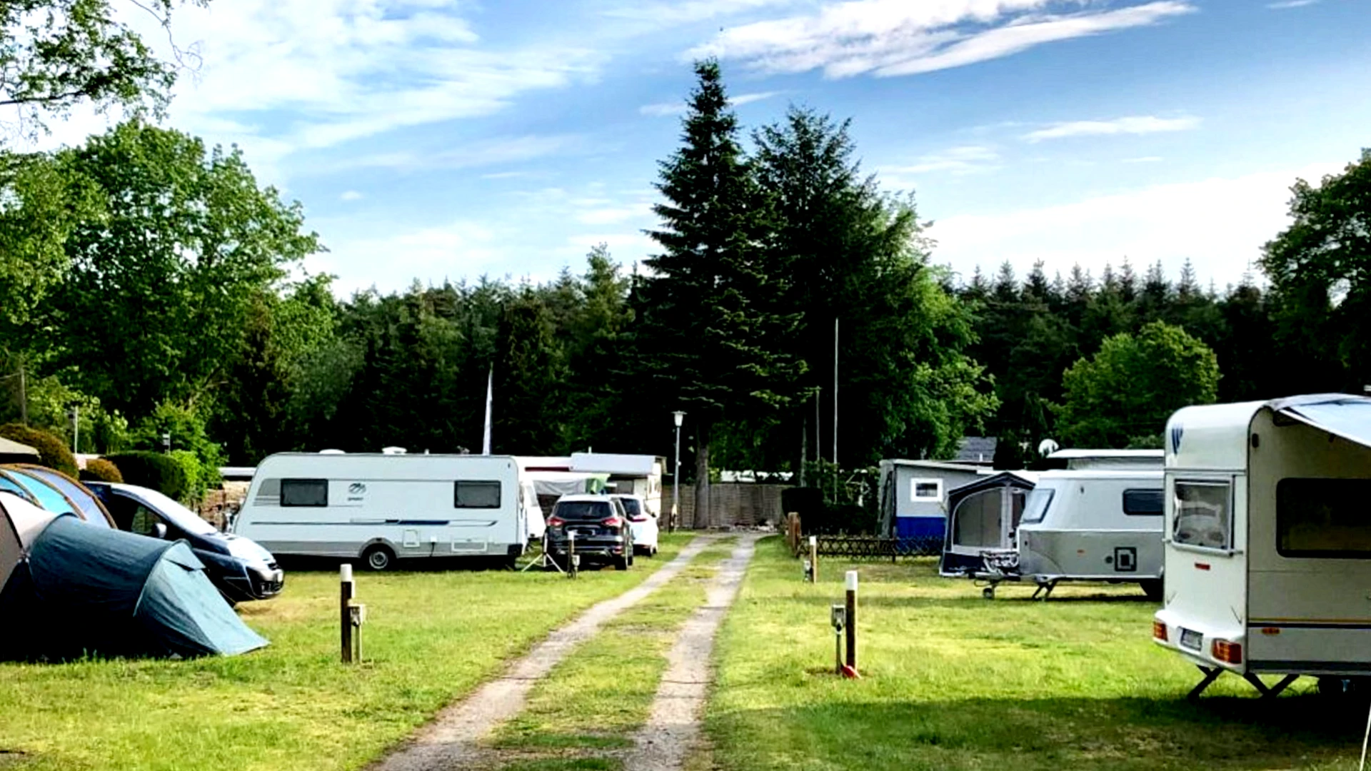 Pitches at the Hepstedt campsite