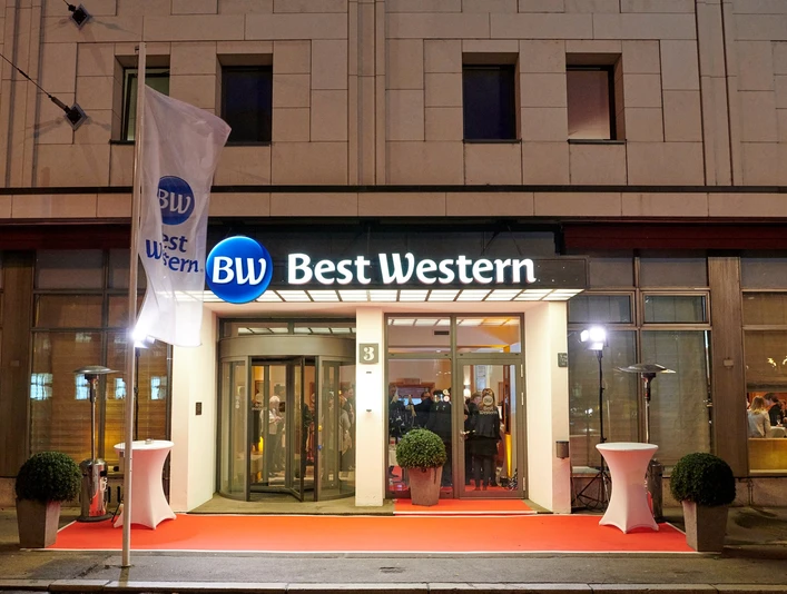 Zone d'entrée du Best Western Hotel Leipzig City Center