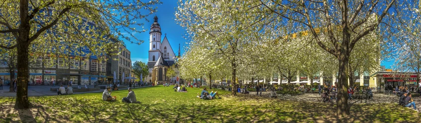Weide voor de Thomaskirche Leipzig - ervaringen en rondleidingen in Leipzig