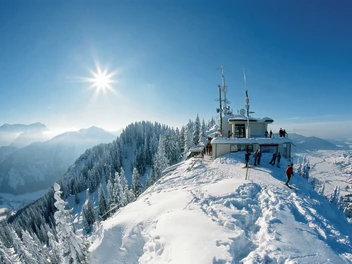 Germany Laber Laber mountain railway in the Ammergau Alps