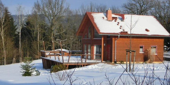 Ferienhaus in Waltersdorf mit Pool