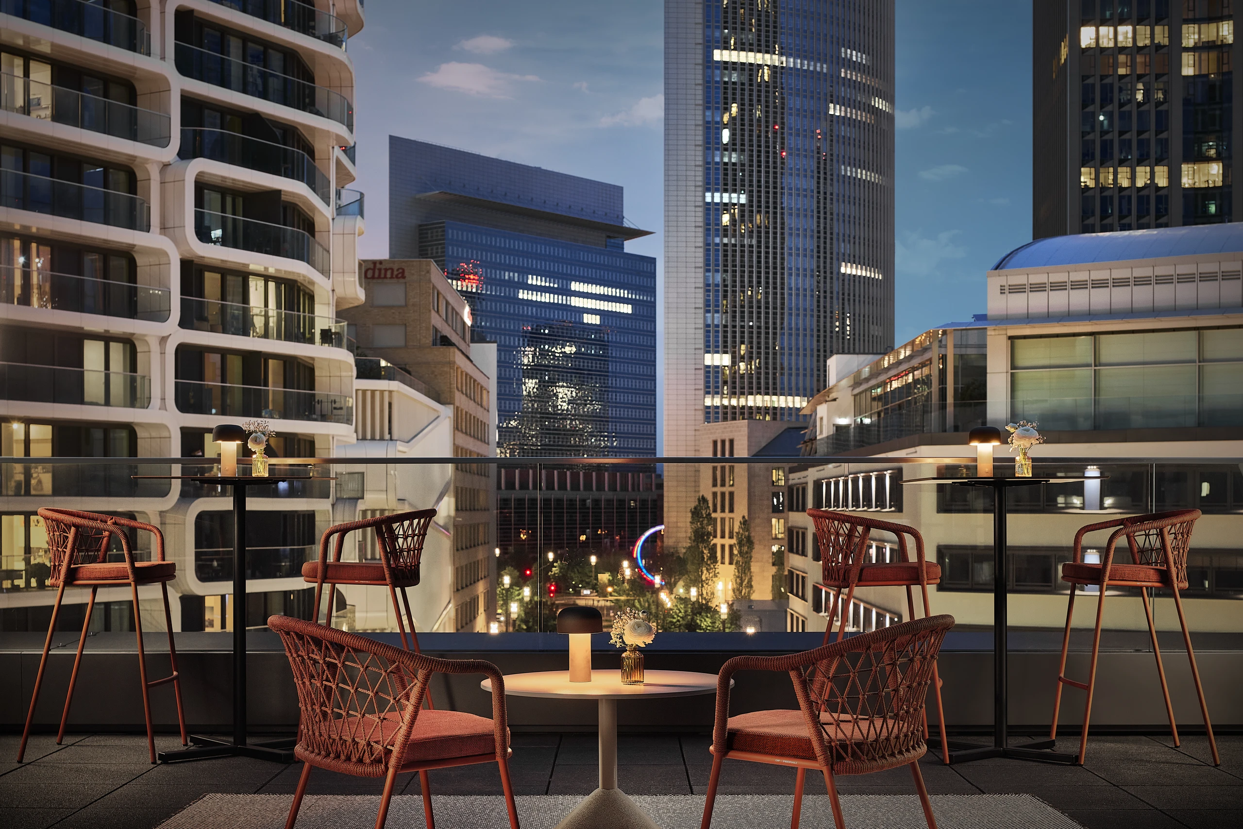 Nh Collection Rooftop Bar Oaks Bar – NH Collection Frankfurt Spin Tower